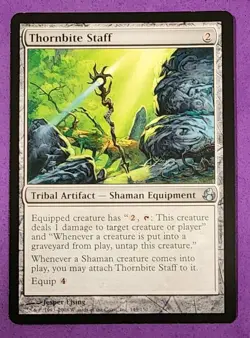 MTG Magic The Gathering - Thornbite Staff - Morningtide NM - Image 1