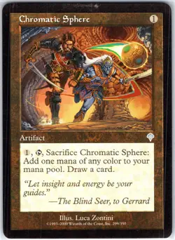 Chromatic Sphere 299 U Invasion Magic the Gathering MTG LP - Image 1