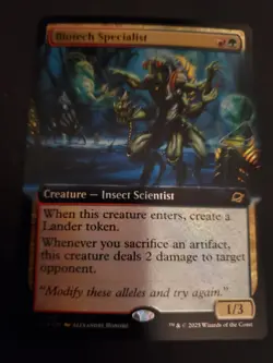 x1 Biotech Specialist - Foil - Extended Art R MTG Edge of Eternities M/NM, Engli - Image 1