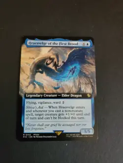 1x - Hraesvelgr of the First Brood - (extended art) - CMR: FINAL FANTASY MTG NM - Image 1