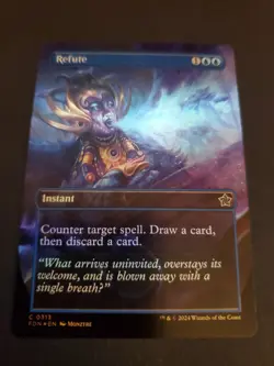 Refute - Borderless FOIL - MtG Foundations - NM - Image 1