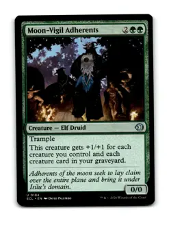 Moon-Vigil Adherents 184 Uncommon Lorwyn Eclipsed Magic: The Gathering Near Mint - Image 1