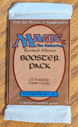 MTG - Revised Booster Pack - Magic the Gathering, Factory Sealed 1994 - Image 1