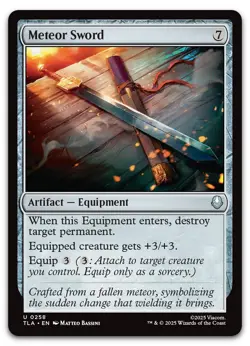 Meteor Sword #258 (NM) TLA Magic MTG - Image 1