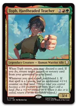 Toph, Hardheaded Teacher #246 (NM) TLA Magic MTG - Image 1