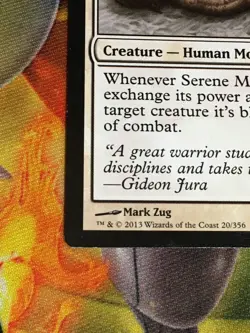 C6761 MTG MAGIC GATHERING COMMANDER 2013 SERENE MASTER #20 LP RARE - Image 4