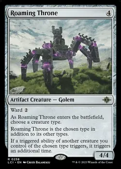 1 x Roaming Throne - Foil - The Lost Caverns of Ixalan - Light Play - MTG - Image 1