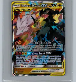 Reshiram & Zekrom GX 157/236 Cosmic Eclipse MP - Pokemon TCG - Image 1