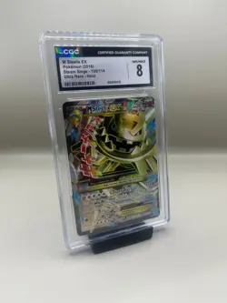 Pokemon M Steelix EX 109/114 XY Steam Siege Full Art Ultra Rare Holo CGC 8 - Image 1