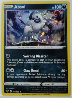 Swirl 🌀 Absol 097/189 Cosmos Holo Rare Pokemon TCG - Image 1