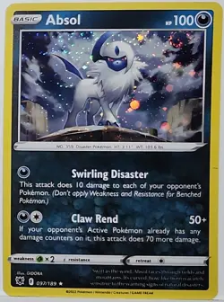 Swirl 🌀 Absol 097/189 Cosmos Holo Rare Pokemon TCG - Image 2