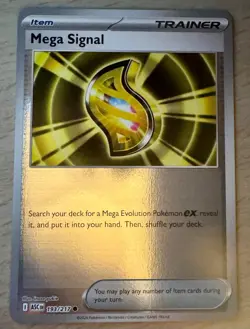 Pokemon TCG Mega Signal 193/217 Ascended Heroes Reverse Holo Trainer Card - Image 1