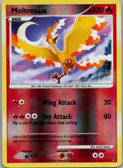 Moltres 36/147 Rare Supreme Victors Pokemon Lightly Played - Image 1