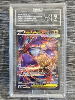 TAG 9 MEGA LATIAS EX #181 SPECIAL ILLUSTRATION RARE SIR 2025 POKEMON MEG EN - Image 1