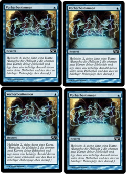 TOP 4 x Vorherbestimmen / Preordain - MAGIC 2011 - deutsch **Playset** Scry - Image 1