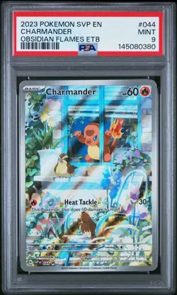 Charmander 044/197 Obsidian Flames Elite Trainer Box Pokemon PSA 9 - Image 1