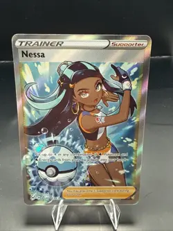 Pokemon Nessa TG27/TG30 Lost Origin Trainer Gallery Ultra Rare Holo - Image 1