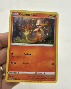 Charmander SWSH092 Black Star Promo Swirl 2021 Cosmos Holo Rare Pokemon - NM - Image 1