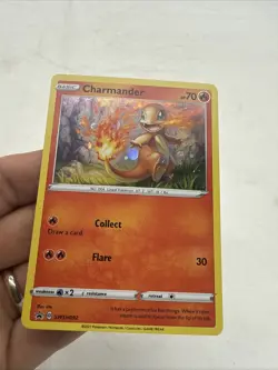 Charmander SWSH092 Black Star Promo Swirl 2021 Cosmos Holo Rare Pokemon - NM - Image 2