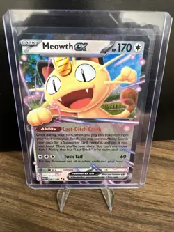 Pokemon Meowth EX 062/088 Double Rare Pokemon Perfect Order - Image 1