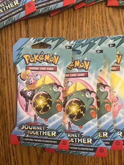 Pokemon-Journey Together Sleeved Booster Packs- LOT OF 27 SEALED IN HAND - Image 2