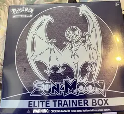 Pokemon TCG Sun And Moon Base Set Elite Trainer Box ETB Lunala Version Sealed - Image 3