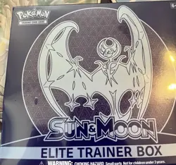Pokemon TCG Sun And Moon Base Set Elite Trainer Box ETB Lunala Version Sealed - Image 4
