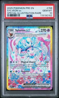 Pokemon 2025 Sylveon ex 156/131 SIR Prismatic Evolutions GEM MINT PSA 10 - Image 1