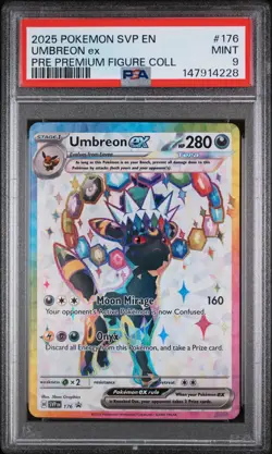 Pokemon Umbreon ex SVP176 Scarlet & Violet Promo Holo EX PSA 9 English TCG 2025 - Image 1