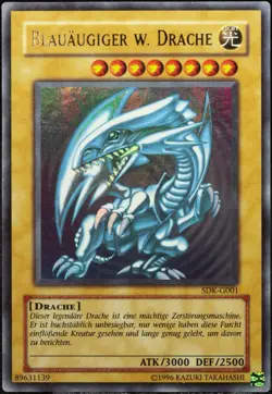 Yu-Gi-Oh! Blauaugiger W. Drache SDK-G001 Ultra Rare [G-EX] Starter Deck| DE 2002 - Image 1