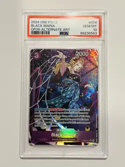 One Piece Two Legends- Black Maria SR Alternate Alt Art Parallel Foil PSA 10 ENG - Image 1