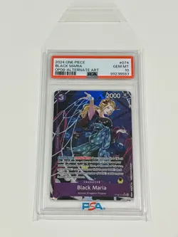 One Piece Two Legends- Black Maria SR Alternate Alt Art Parallel Foil PSA 10 ENG - Image 3