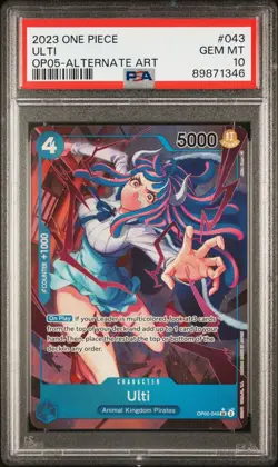 2023 ULTI Alt Art Awakening of the New Era ONE PIECE OP05-043 SR PSA 10 GEM MINT - Image 1