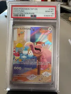 Lickitung 180/162 SV05: Temporal Forces Holo Illustration Rare PSA 10 - Image 1