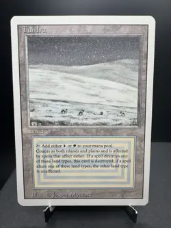 MTG Revised Tundra Rare Dual Land Vintage 1994 LP/NM - Image 1