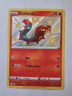 Sizzlipede SV018/SV122 Rare Shiny Shining Fates Shiny Vault Pokemon NM - Image 1