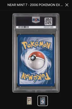 2006 Pokemon Ex Crystal Guardians Charizard Reverse Foil #4 PSA 7 - Image 4