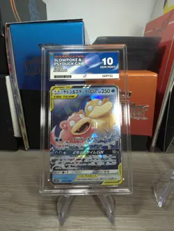 Slowpoke & Psyduck GX 011/094 Ace 10 GEM MINT Miracle Twin 2019 Pokemon JPN - Image 1