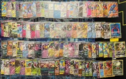 Pokemon TCG Mixed Lot of 100 V/Vstar/VMax/Ex/Shiny/Art Rares/Full Art All NM #4 - Image 1