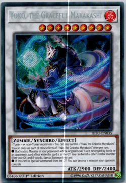 Yoko, the Graceful Mayakashi - HISU-EN035 - Secret Rare - 1st Edition - Yugioh - Image 1