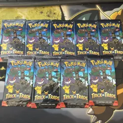 8 Packs Pokemon TCG Trick or Trade Booster Packs 2024 Halloween Card Lot Bundle - Image 1