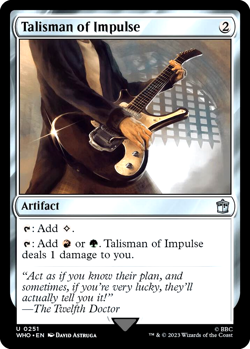 MTG Talisman of Impulse 251 Foil Doctor Who - Image 1