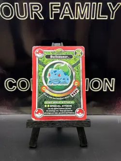 BULBASAUR - 2000 Hasbro Pokemon ThinkChip Battle Stadium Card - HP - Image 1