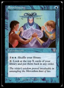 Soothsaying #3 Mercadian Masques Magic the Gathering MTG Near Mint or Better - Image 1