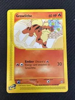 Pokemon Card - Growlithe Aquapolis 51/147 Uncommon Non-Holo - Image 2