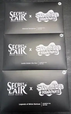 MTG Secret Lair SpongeBob SquarePants RAINBOW FOIL Edition Complete Set SEALED - Image 1