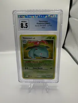 CGC 8.5 NM/Mint+ Venusaur 2007 Secret Wonders 20/132 Holo Pokemon Card - Image 1