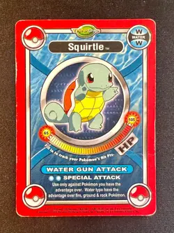 Squirlte 2000 ThinkChip Battle Stadium Pokemon Card Non Holo Rare - DMG - Image 1