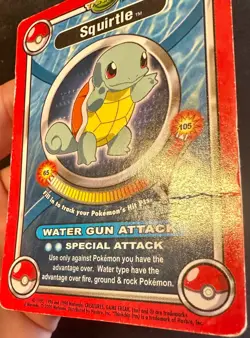 Squirlte 2000 ThinkChip Battle Stadium Pokemon Card Non Holo Rare - DMG - Image 2