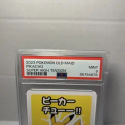 PSA 9 Pikachu Old Maid Super High Tension Japanese Pokemon Center Promo Card - Image 2